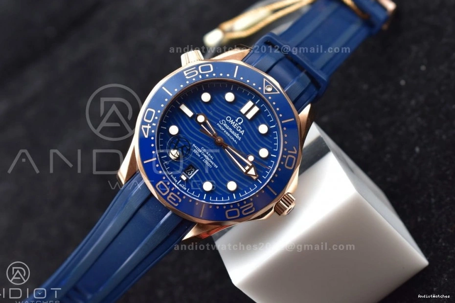 Dial Blue SS 1:1 RG SS Bracelet VSF 300M RelaxedFit Edition Ceramic 1083 On Seamaster Best A Diver Blue 0302